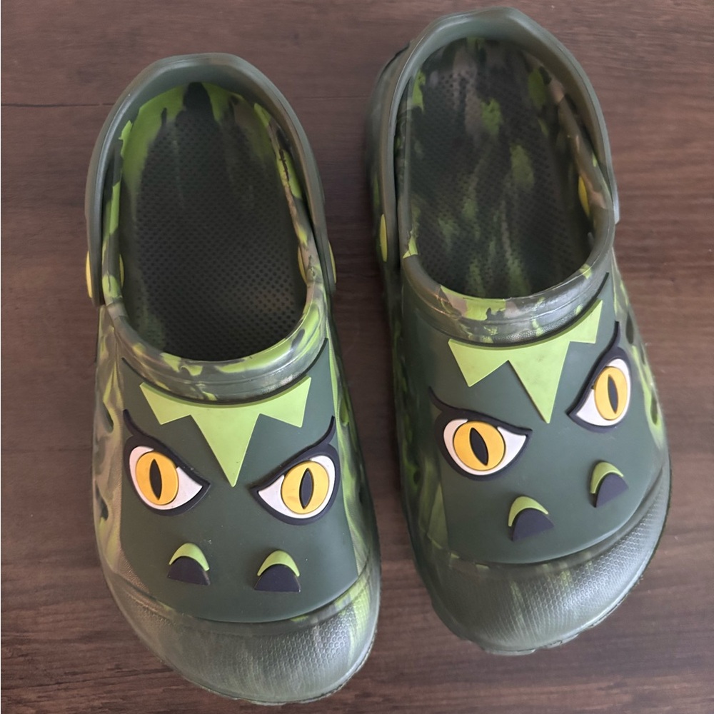 Target Kids Green Monster Slippers